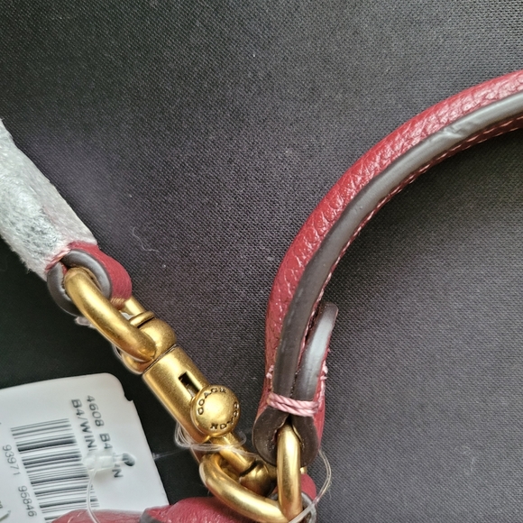 Sold-Tabby Pebbled Leather Flap Bag- Deep Red - Picture 10 of 12